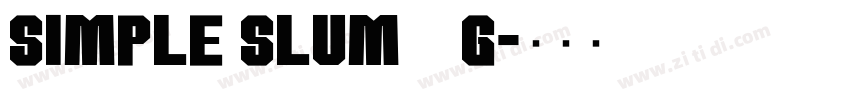 Simple Slum__G字体转换